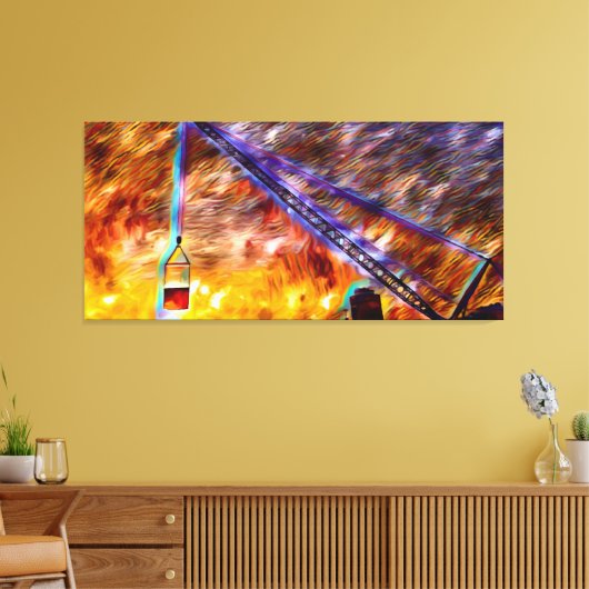 Condensatorlift 2 canvas afdruk (Insitu (Woonkamer))