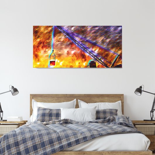 Condensatorlift 2 canvas afdruk (Insitu (Slaapkamer))