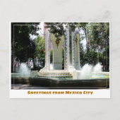 Condesa buurtfontein in Mexico-Stad Briefkaart (Voorkant)