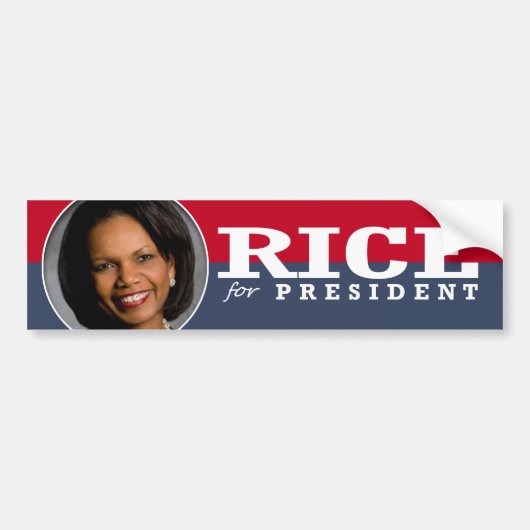 CONDI RICE 2016 BUMPERSTICKER (Voorkant)