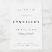 Conditioner Zakelijk Merklabel Voedselcontainer Etiket (Enkel label)