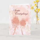 Condoglianze Floreali Pesca Condoglianza Italiano Kaart (Gele Bloem)