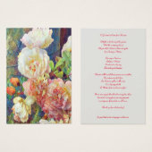 Condoleance Begrafenis Dank u Bladwijzer Heilige K Visitekaartje (Voorkant /achterkant)