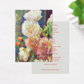 Condoleance Begrafenis Dank u Bladwijzer Heilige K Visitekaartje (Bureau)