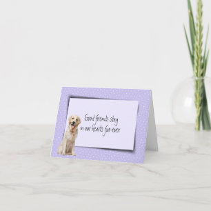 Condoleance bij verlies van een Golden Retriever Kaart