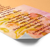 Condoleance bij verlies van kind of baby poster (Hoek)