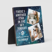 Condoleance citaat huisdier verlies hond herdenkin fotoplaat (Voorkant)