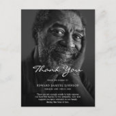 Condoleance Dank Je Wel Aangepaste Foto Bij Begraf Briefkaart (Voorkant)