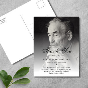Condoleance Dank Je Wel Aangepaste Funeral Foto Briefkaart