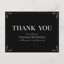 Condoleance Elegant Eenvoudig Zwart Begrafenis Bed