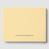 Condoleance gepersonaliseerde foto moderne kalligr gastenboek (Achterkant)