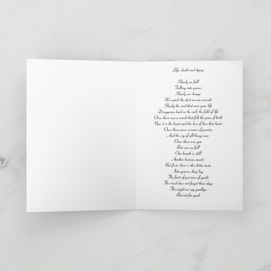 Condoleance Kaart (Binnen)