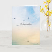 Condoleance Kaart (Gele Bloem)