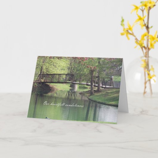 Condoleance Kaart (Gele Bloem)