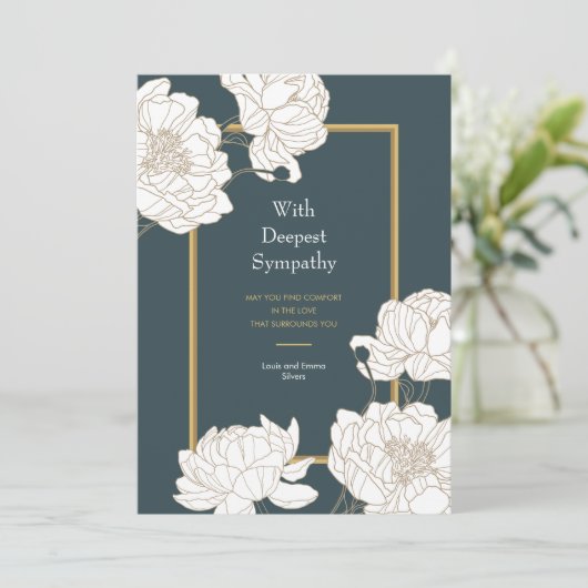 Condoleance Kaart (Staand voorkant)