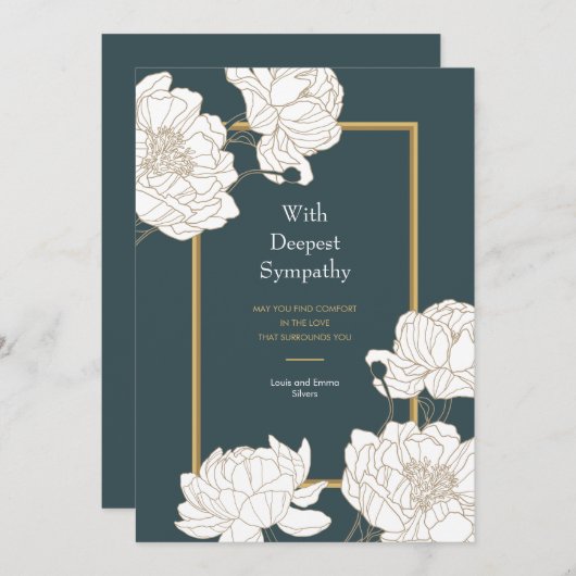 Condoleance Kaart (Voorkant / Achterkant)