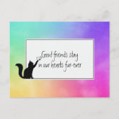 Condoleance met kattenverlies van dierenarts  briefkaart (Voorkant)