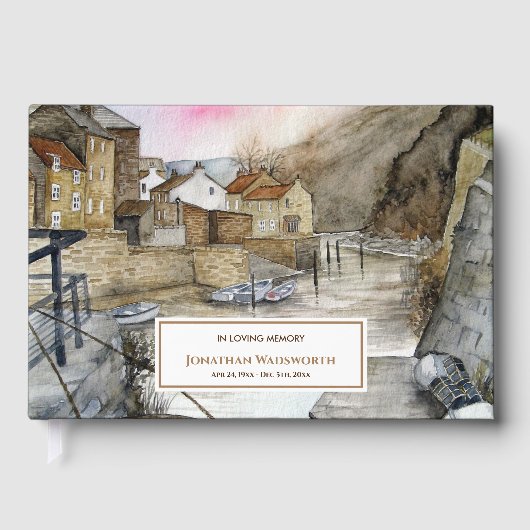 Condoleance Staithes North Yorkshire Engeland Gastenboek (Voorkant)