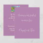 Condoleance Sympathie dank u roze erkenning (Voorkant / Achterkant)