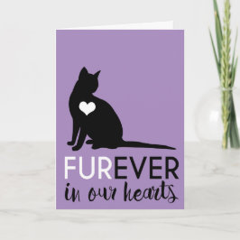 Condoleance voor de kat | Furever in ons hart Kaart