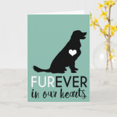 Condoleance voor huisdier | Furever in ons hart Kaart (Gele Bloem)