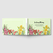Condoleance Warme kleur Bloemen in de lente Gastenboek (Volledig)