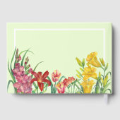 Condoleance Warme kleur Bloemen in de lente Gastenboek (Achterkant)
