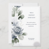 Condoleance Waterverf Floral Sympathy Card Kaart (Voorkant)