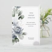 Condoleance Waterverf Floral Sympathy Card Kaart (Staand voorkant)