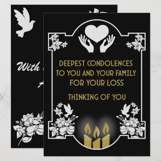 Condoleanceberichten (Voorkant / Achterkant)