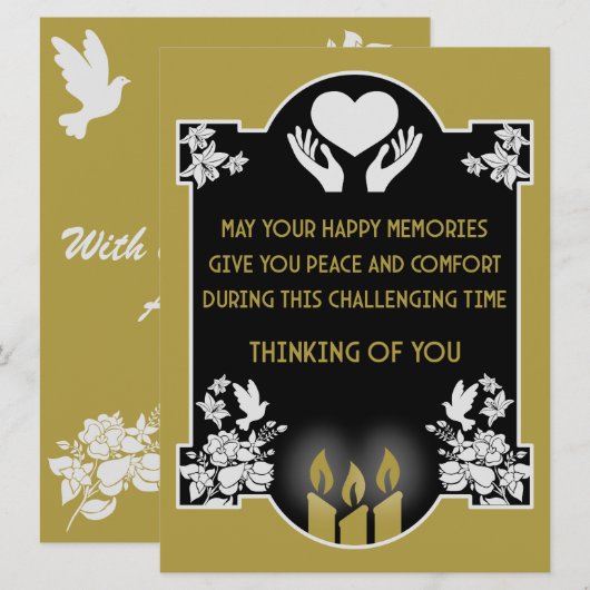 Condoleanceberichten (Voorkant / Achterkant)