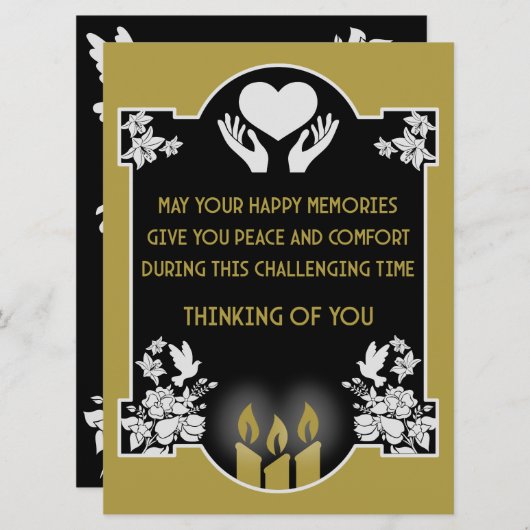 Condoleanceberichten (Voorkant / Achterkant)