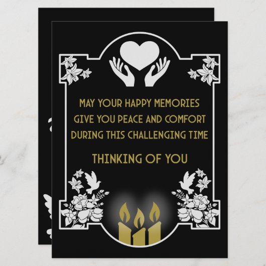 Condoleanceberichten (Voorkant / Achterkant)