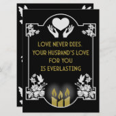 condoleanceboodschap echtgenoot (Voorkant / Achterkant)