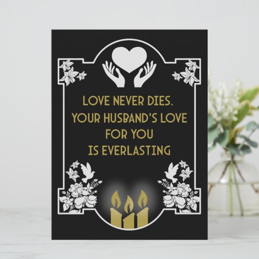 condoleanceboodschap echtgenoot (Staand voorkant)