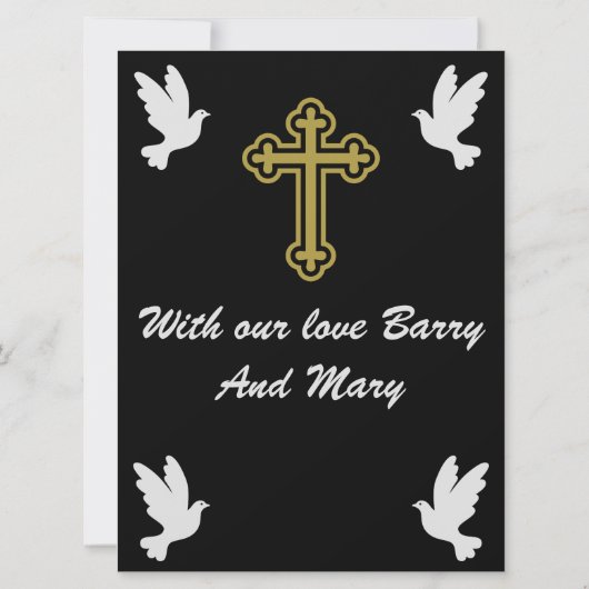 condoleanceboodschap vader (Achterkant)