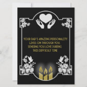 condoleanceboodschap vader (Voorkant)