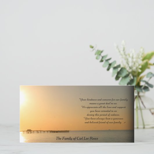 Condoleancekaart (Staand voorkant)