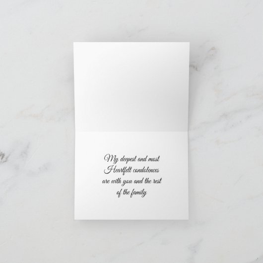 Condoleancekaart Bedankkaart (Binnen)