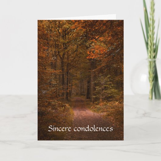 Condoleancekaart 'Do Not Stand at My Grave and Wee Kaart (Voorkant)