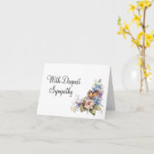 Condoleancekaart Met Diep Medeleven Kaart (Gele Bloem)