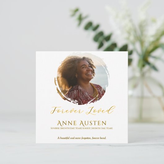 Condoleancekaart ter dankzegging (Staand voorkant)