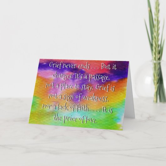 Condoleancekaart verlies van een geliefde kaart (Voorkant)