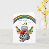 Condoleancekaart Verlies van Hond Sympathie Kaart (Gele Bloem)