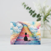 Condoleancekaart voor het verlies van een huisdier bedankkaart (Staand voorkant)