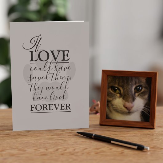 Condoleancekaart voor huisdieren kaart