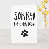 Condoleancekaart voor huisdieren | Sterkte met het Kaart (Gele Bloem)