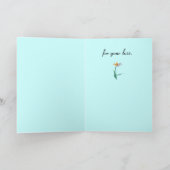 condoleances aan de vogel van het Paradijs Kaart (Binnen)