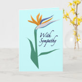 condoleances aan de vogel van het Paradijs Kaart (Gele Bloem)