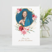 condoleances bedankkaart (Staand voorkant)